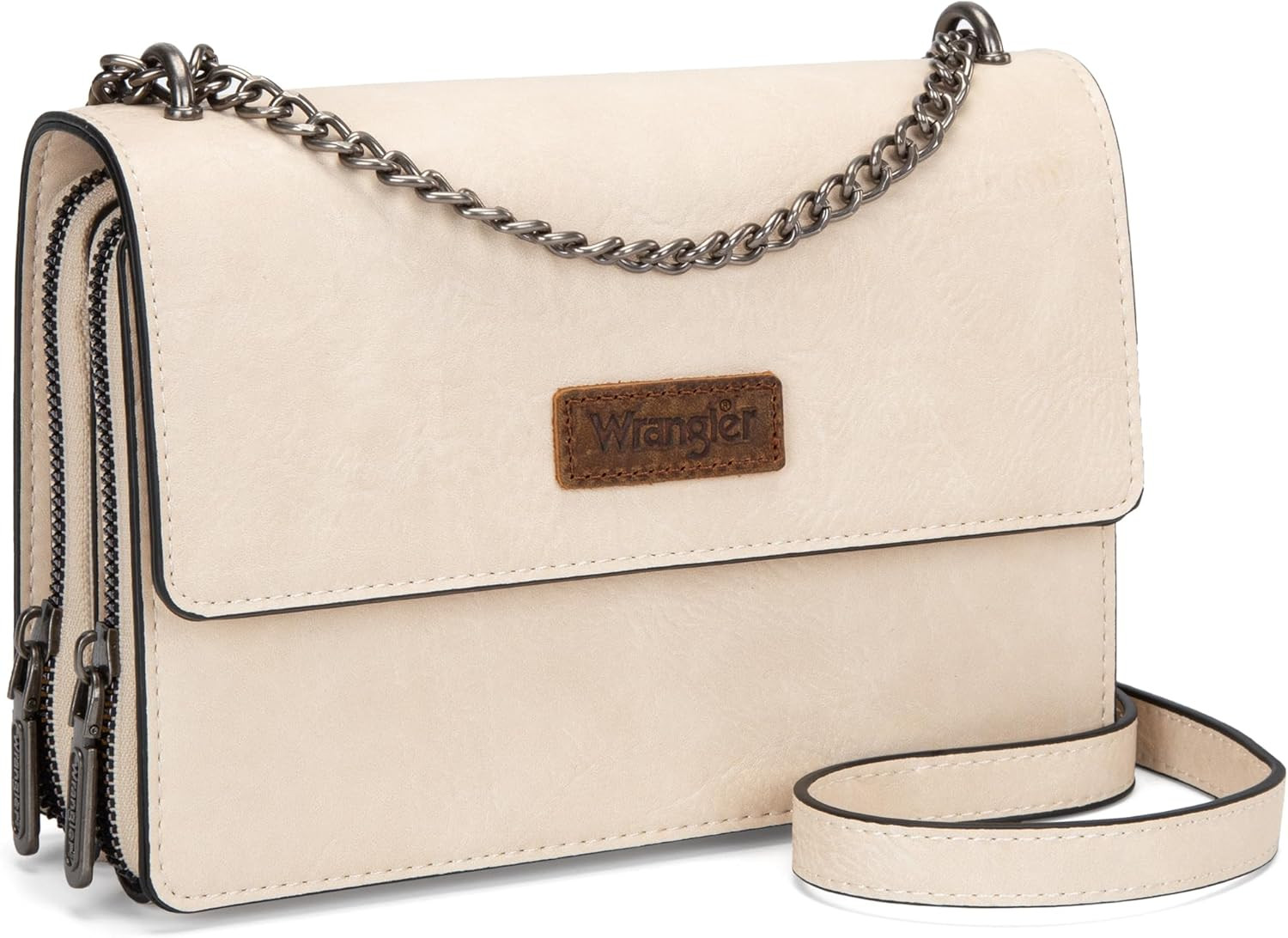 Wrangler CrossBody Purse for Women Western Small White Clutch Wallet Trendy Shoulder Bag with Chain Strap Gift WG149-236TN | Amazon (US)