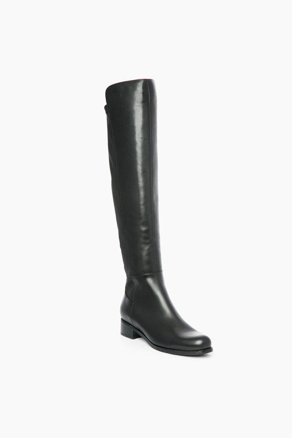 Black Leather Velma Boots | Tuckernuck (US)