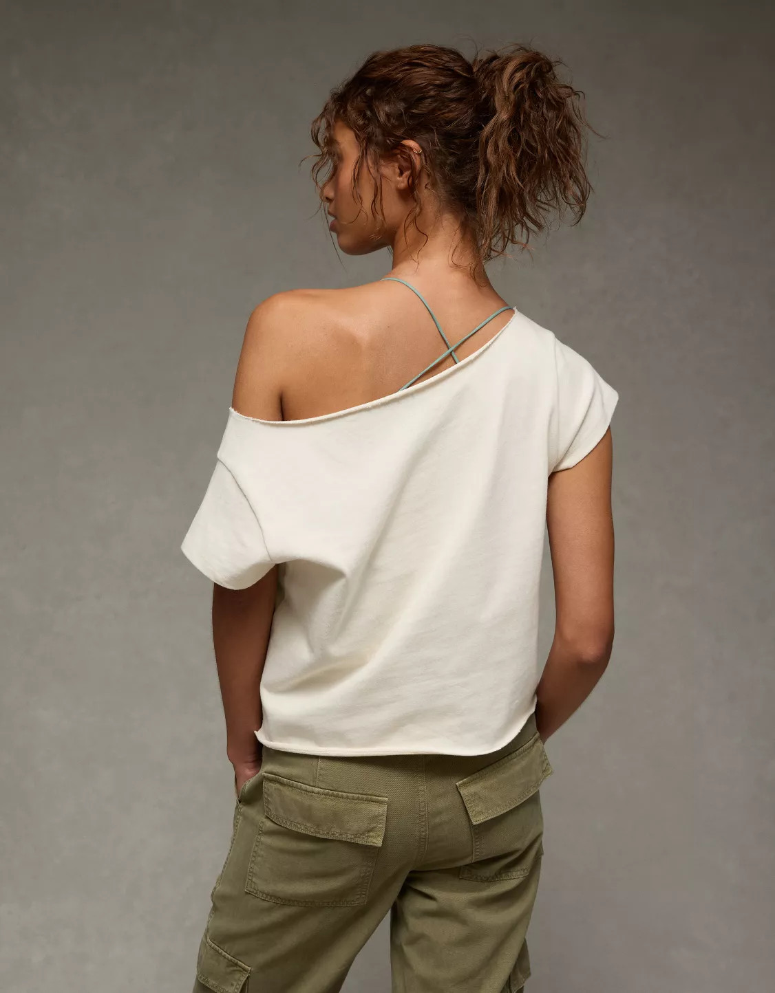 AE Off The Shoulder Graphic T-Shirt | American Eagle Outfitters (US & CA)