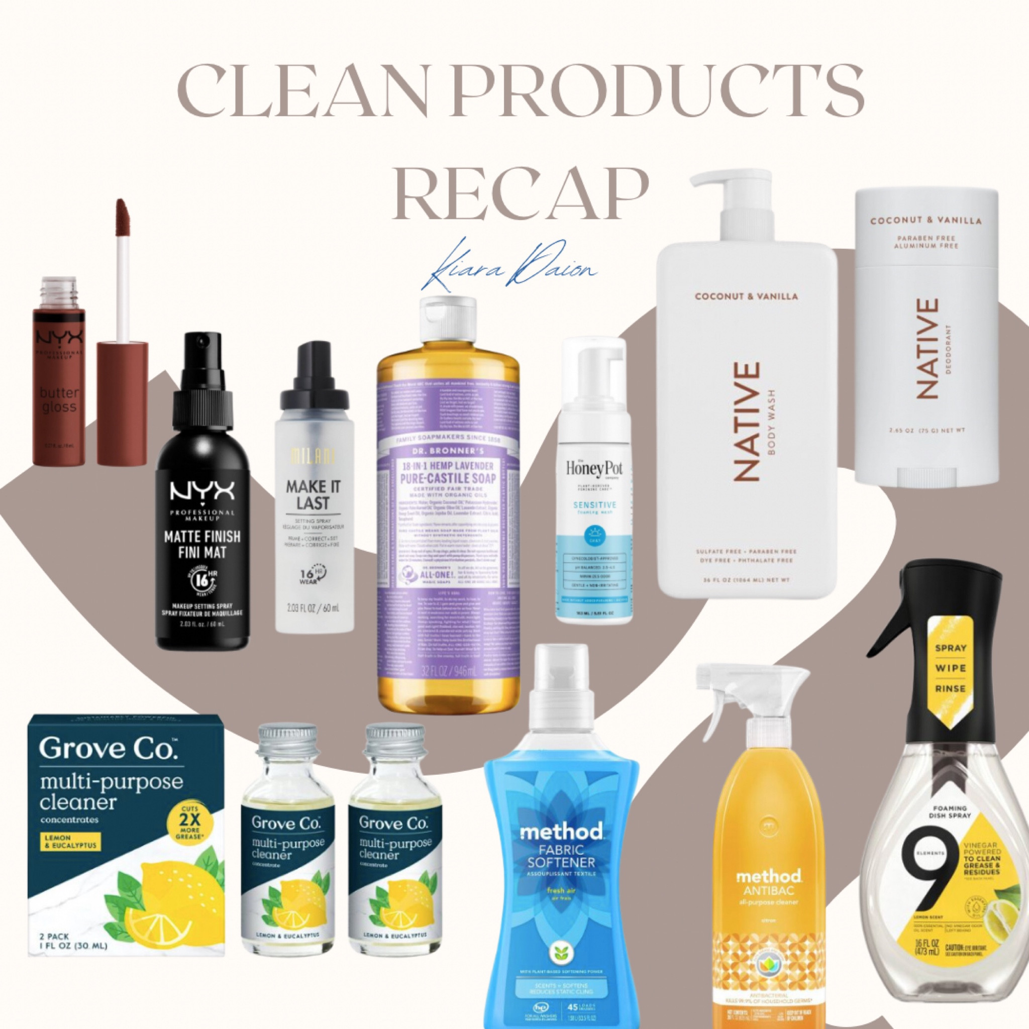 Recap of this week’s clean products 