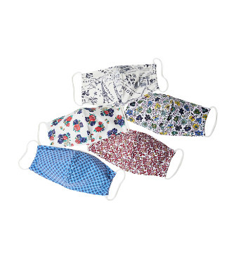 Tory Burch Printed Non-Medical Masks (5 Pack) | Tory Burch (US)