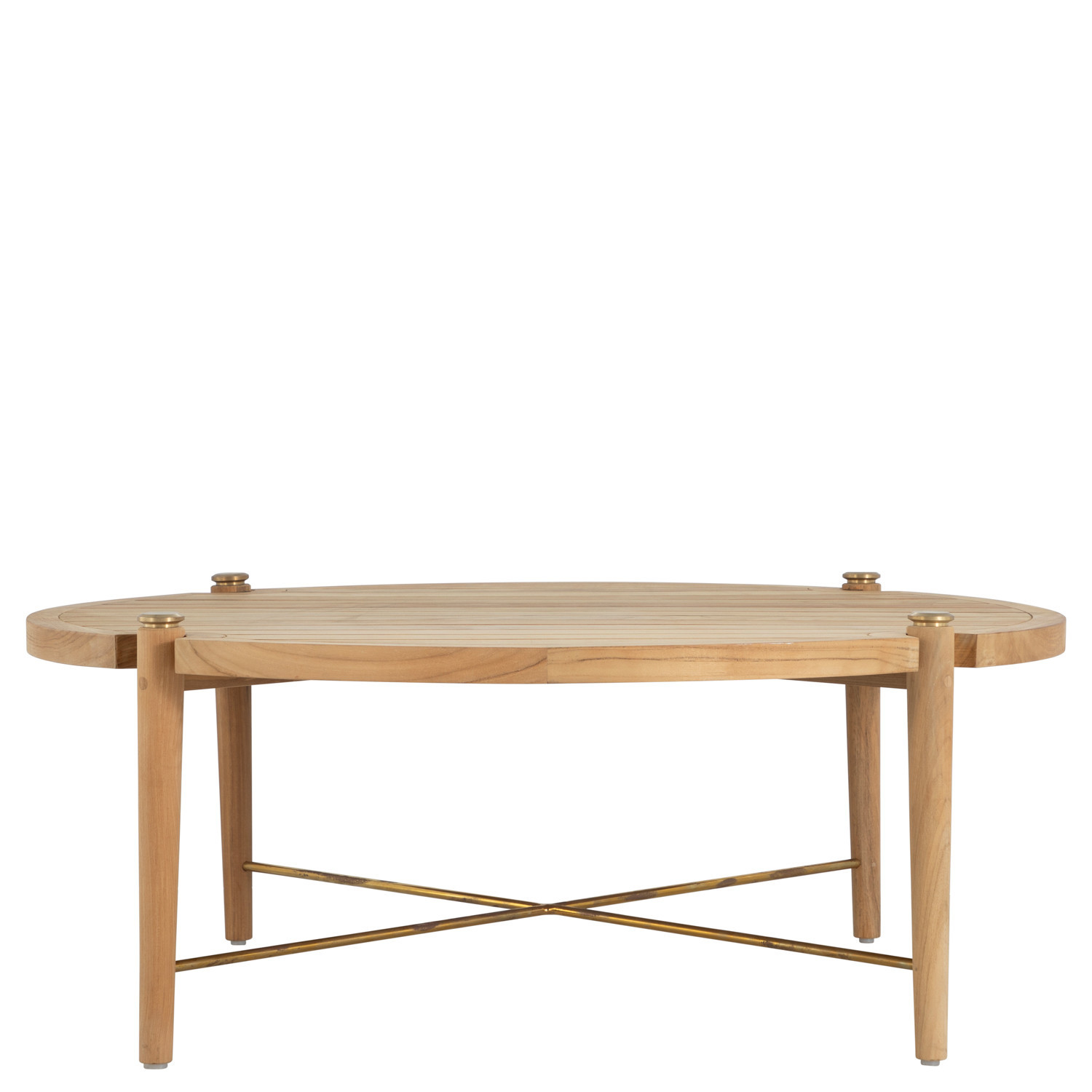 Pacifica Coffee Table Round In Natural Teak | 1stopbedrooms