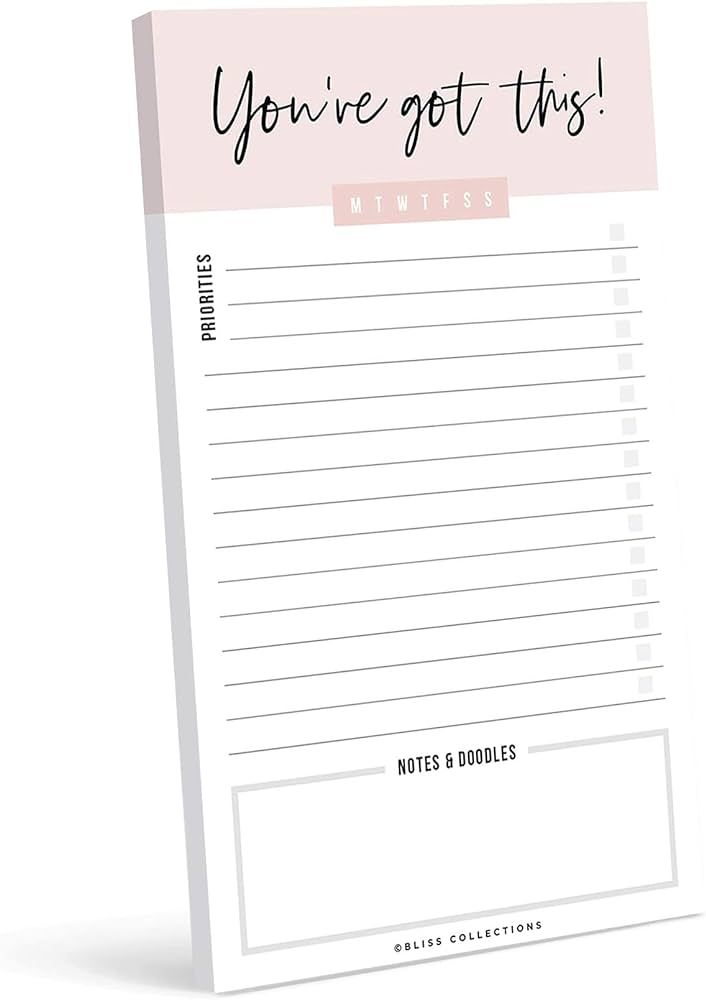 Bliss Collections To Do List Notepad, You've Got This, Magnetic Weekly and Daily Planner for Orga... | Amazon (US)