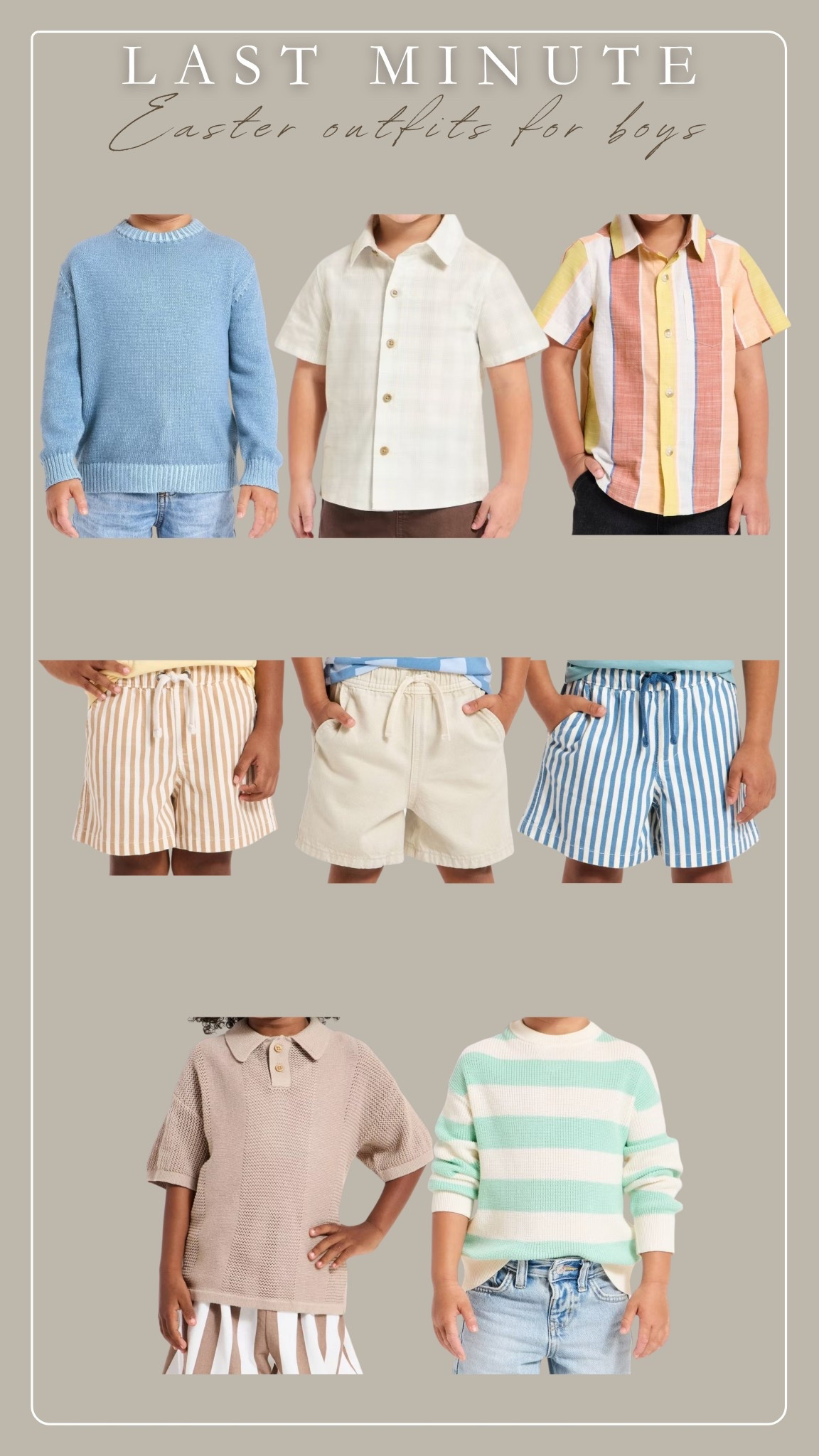 Last Minute Easter Outfits For Boys 🔗✨

Shop Now! 

#LTKKids #LTKootd