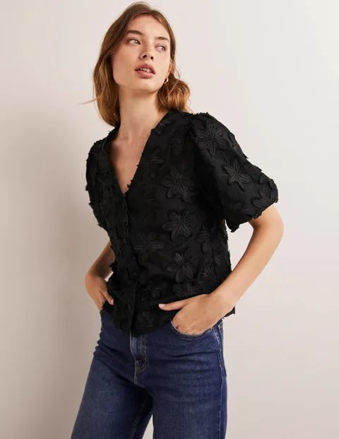 Puff Sleeve Button Blouse | Boden (US)