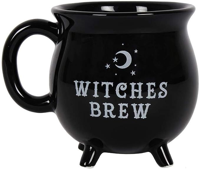 Pacific Giftware Witches Brew Black Ceramic Cauldron Mug | Amazon (US)