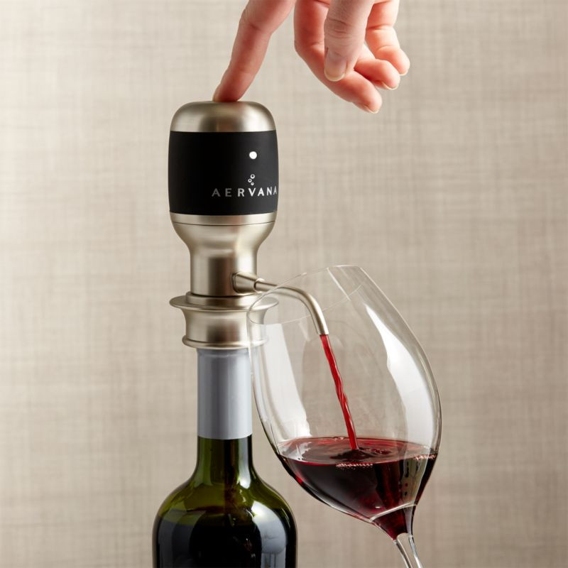 Aervana Electric Wine Aerator + Reviews | Crate and Barrel | Crate & Barrel