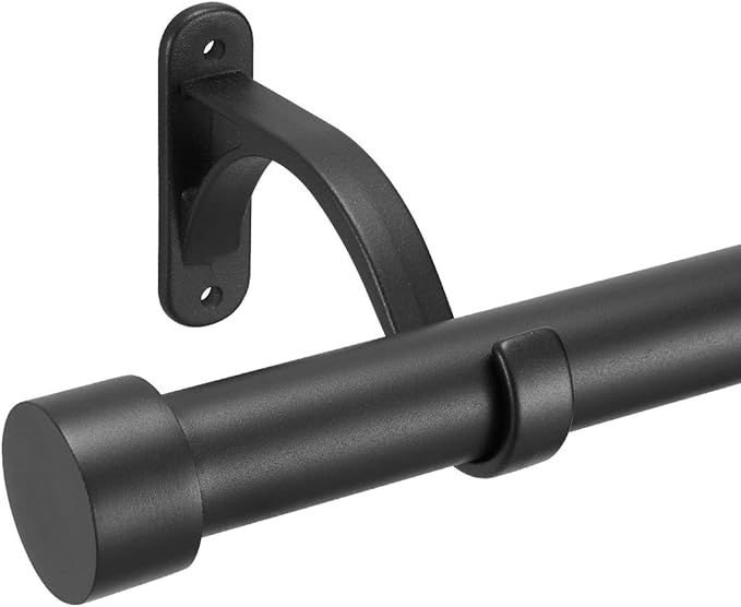 Mayrhyme 1-Inch Diameter Curtain Rod, Adjustable Rod Set with Premium Aluminum Brackets and Finia... | Amazon (US)