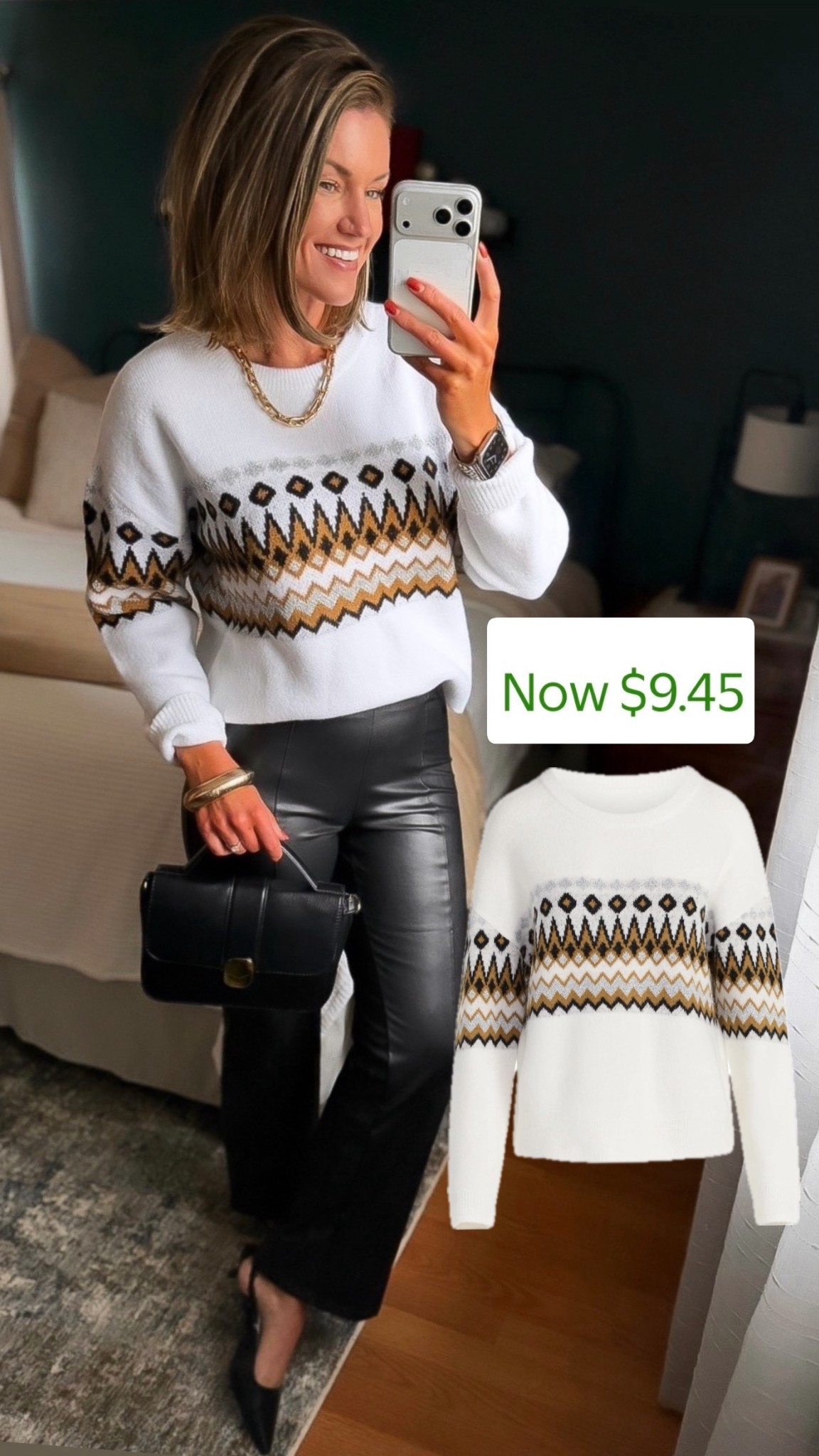 NYE outfit idea. Sweater now less than $10!!
Sweater/ small 
Pants/ medium 
Heels/tts

#LTKFindsUnder50 #LTKSeasonal #LTKCyberWeek

#LTKHoliday #LTKSeasonal