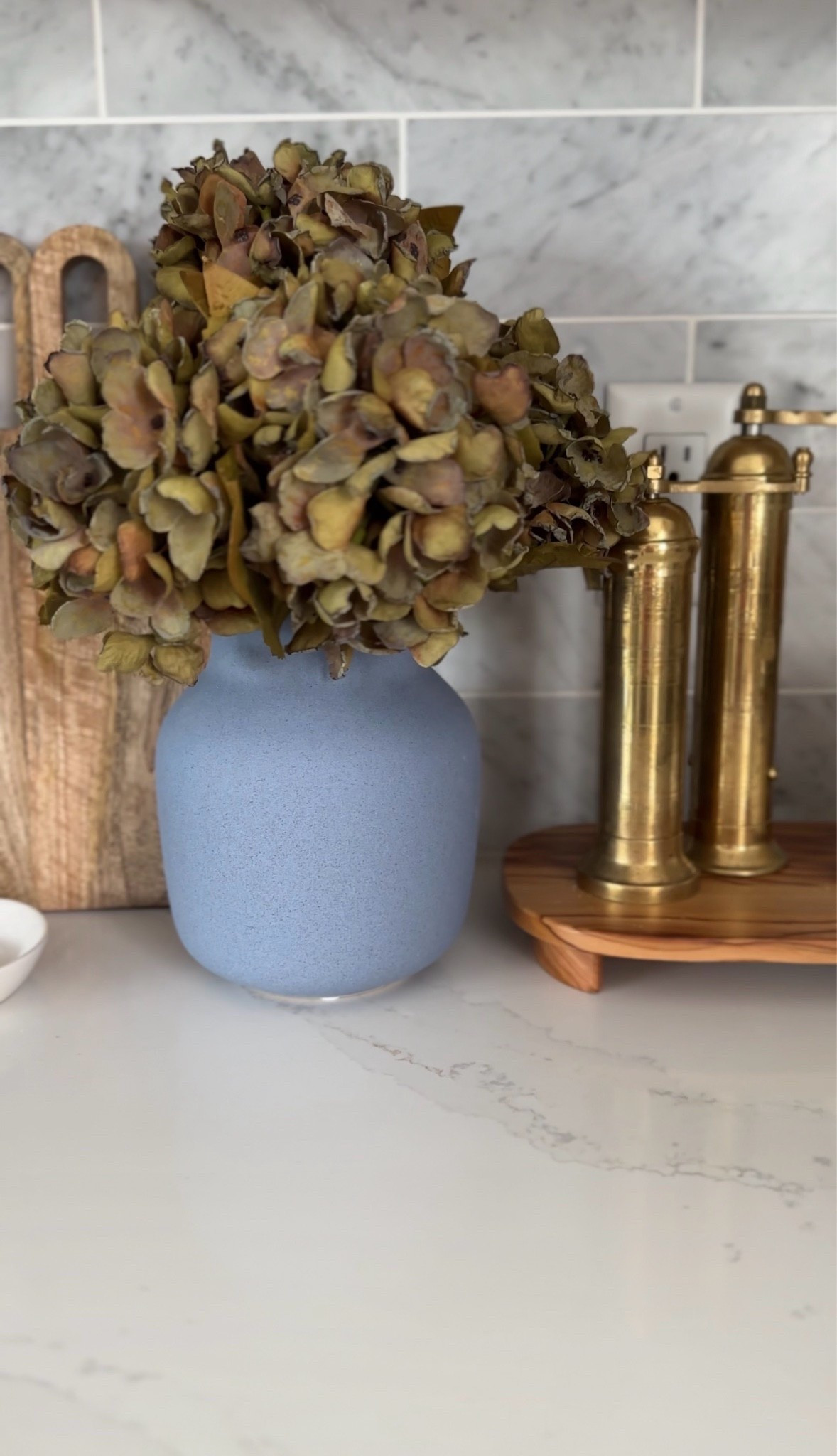 Dried hydrangeas are some of the prettiest faux flowers for fall! I love to add them around my home to bring the season indoors.

#LTKHome #LTKSeasonal