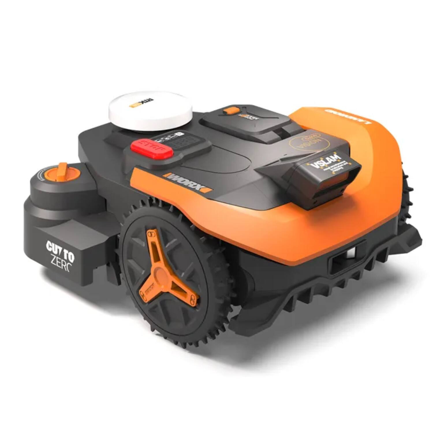 WORX - Landroid Vision 2WD 1/2 Acre Robotic Lawn Mower, AI Obstacle Avoidance Cloud Navigation Auto Mapping App Control WR320.1 - Black | Best Buy U.S.