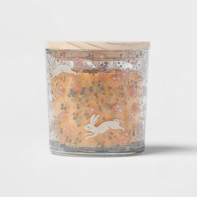 13oz Glass Candle with Lid Bunny Sweet Carrot & Apricot - Threshold™ | Target