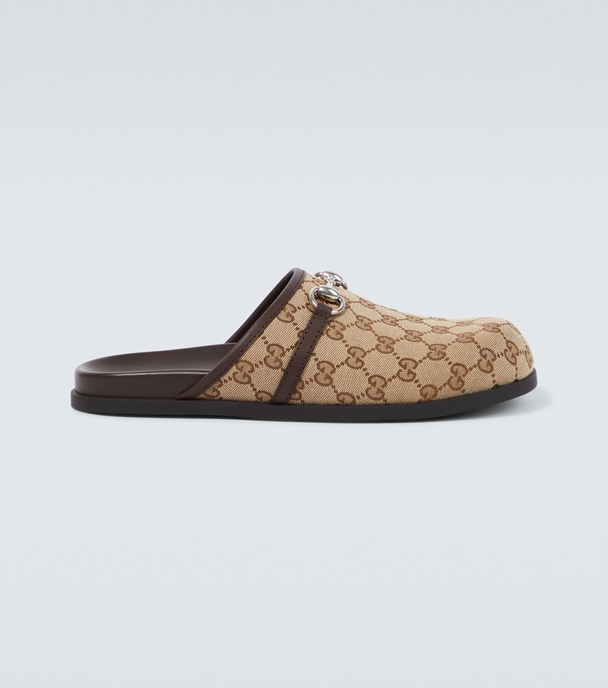 Gucci Horsebit GG Canvas mules | Mytheresa (US/CA)