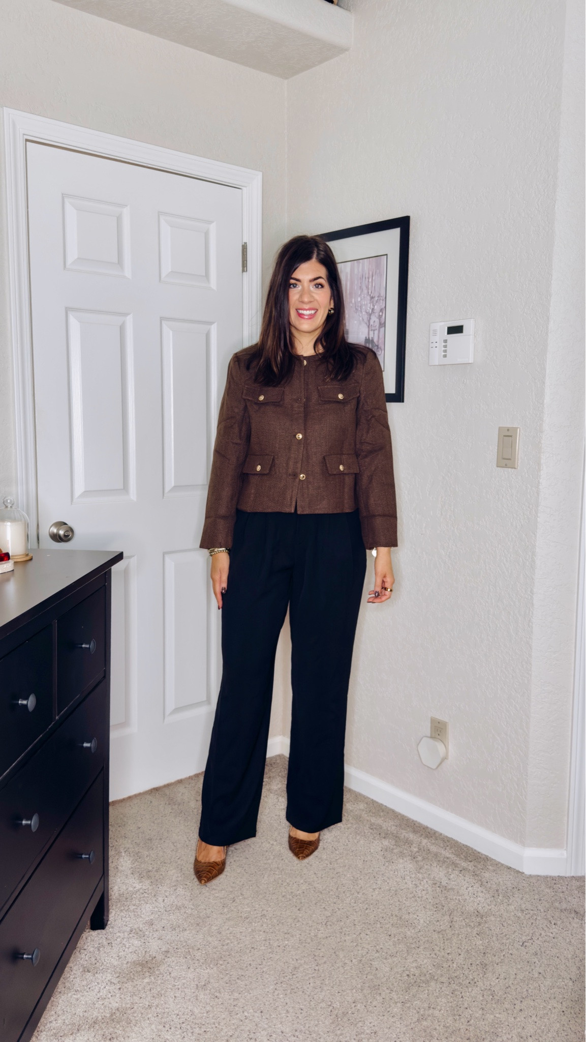 Amazon worker under $50
Medium blazer
Lange long trouser

#LTKMidsize #LTKTall #LTKWorkwear