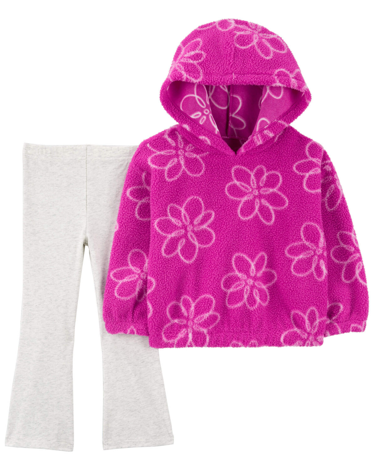 Toddler 2-Piece Floral Sherpa Hoodie & Legging Set | Carter's Inc