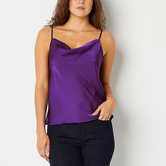 Worthington Womens Cowl Neck Sleeveless Tank Top | JCPenney