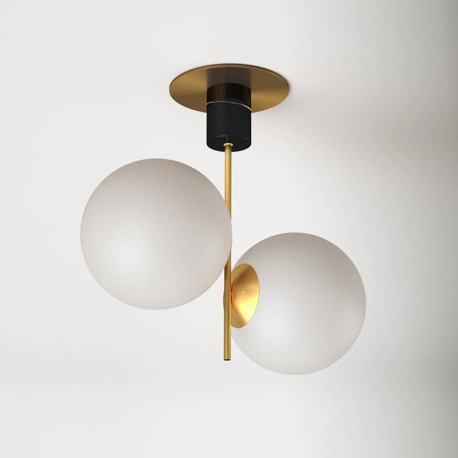 Drake Glass Semi Flush Mount | Wayfair North America