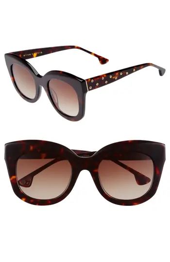 Women's Alice + Olivia Downing 51Mm Cat Eye Sunglasses - Dark Tortoise | Nordstrom