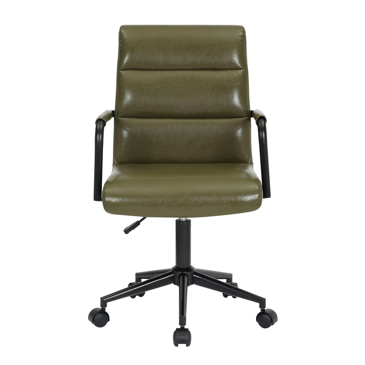 Stephanie Faux Leather Office Chair with Steel Base | Wayfair North America