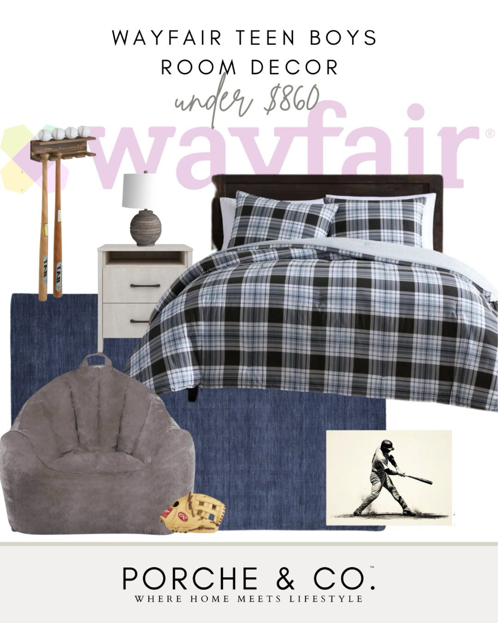 Wayfair room, Wayfair, boys room, teen boys room, sports room, sports decor
#visionboard #moodboard #porcheandco

#LTKhome #LTKkids #LTKstyletip