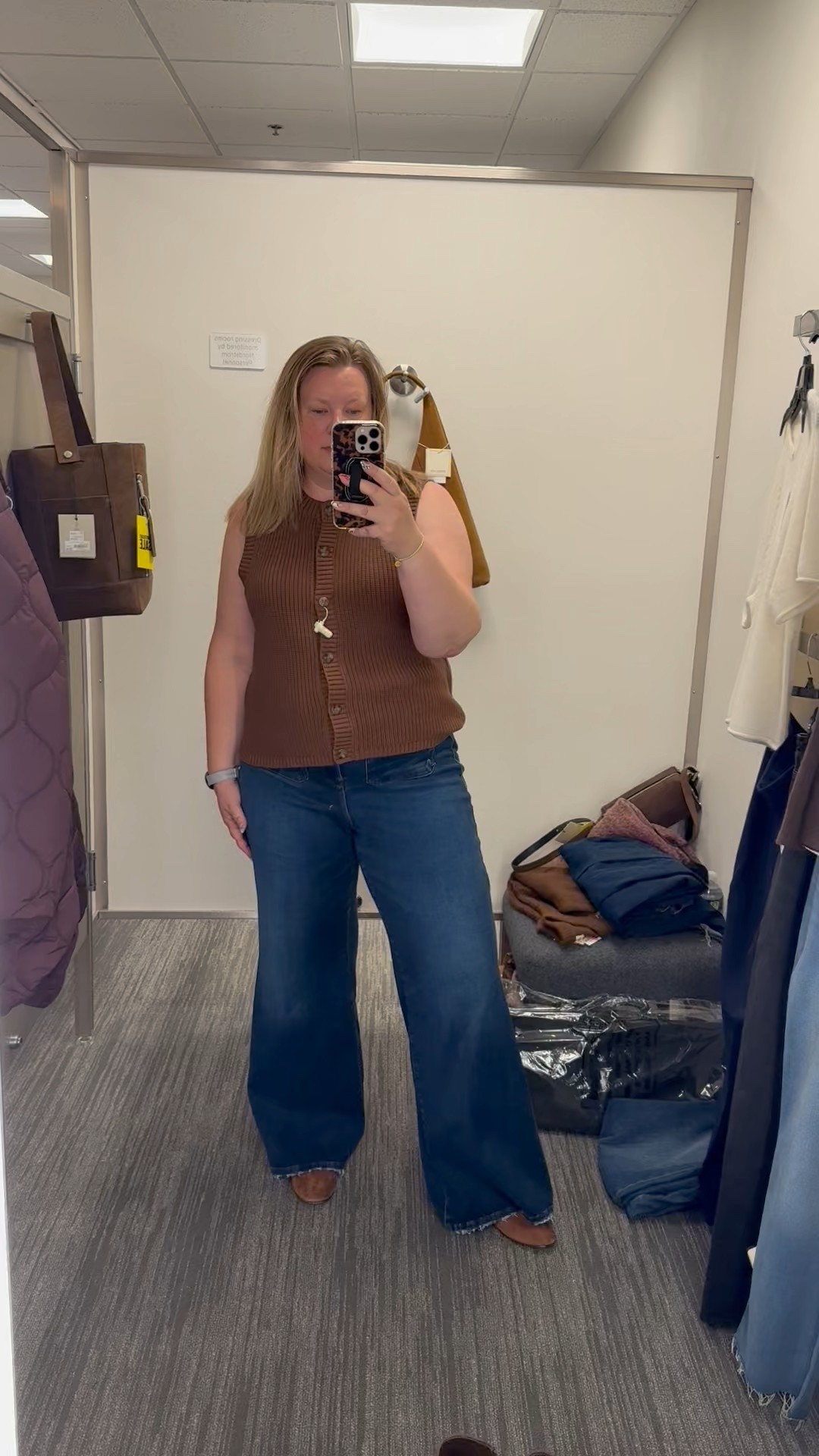 This look also came home with me. This sweater vest is a size XL. Denim size 16 

#LTKMidsize #LTKOver40 #LTKSaleAlert