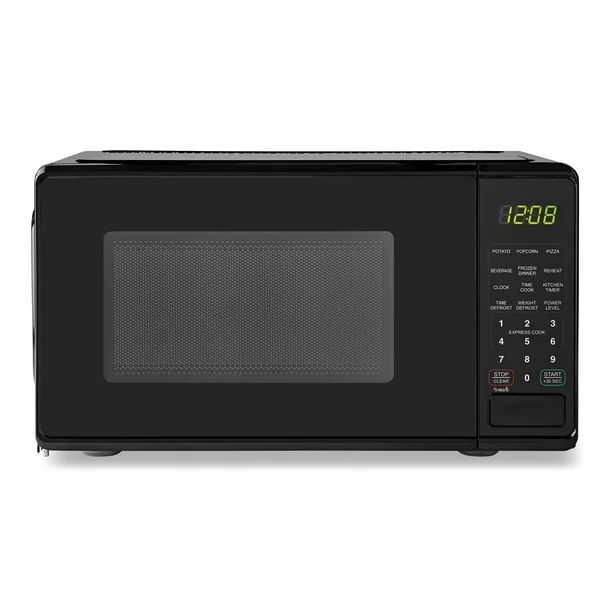 Mainstays 0.7 cu. ft. Countertop Microwave Oven, 700 Watts, Black | Walmart (US)