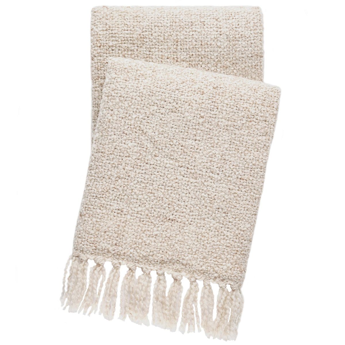 Boucle Natural Indoor/Outdoor Throw | Annie Selke
