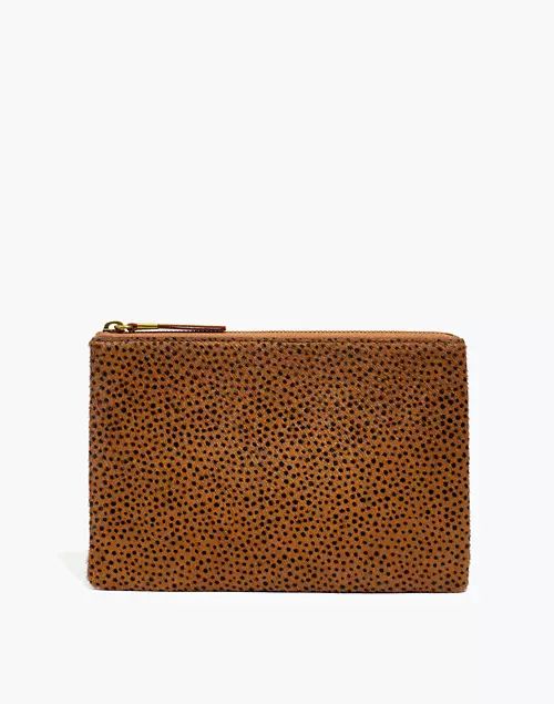 The Calf Hair Pouch Clutch: Spotted Edition | Madewell