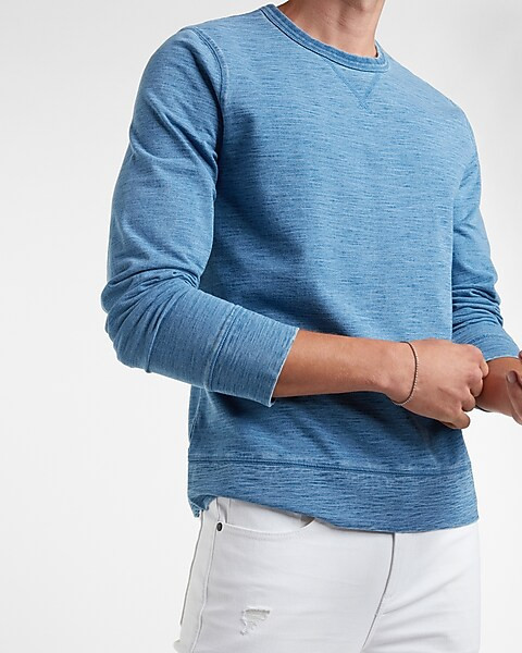 Slub Crew Neck Sweatshirt | Express
