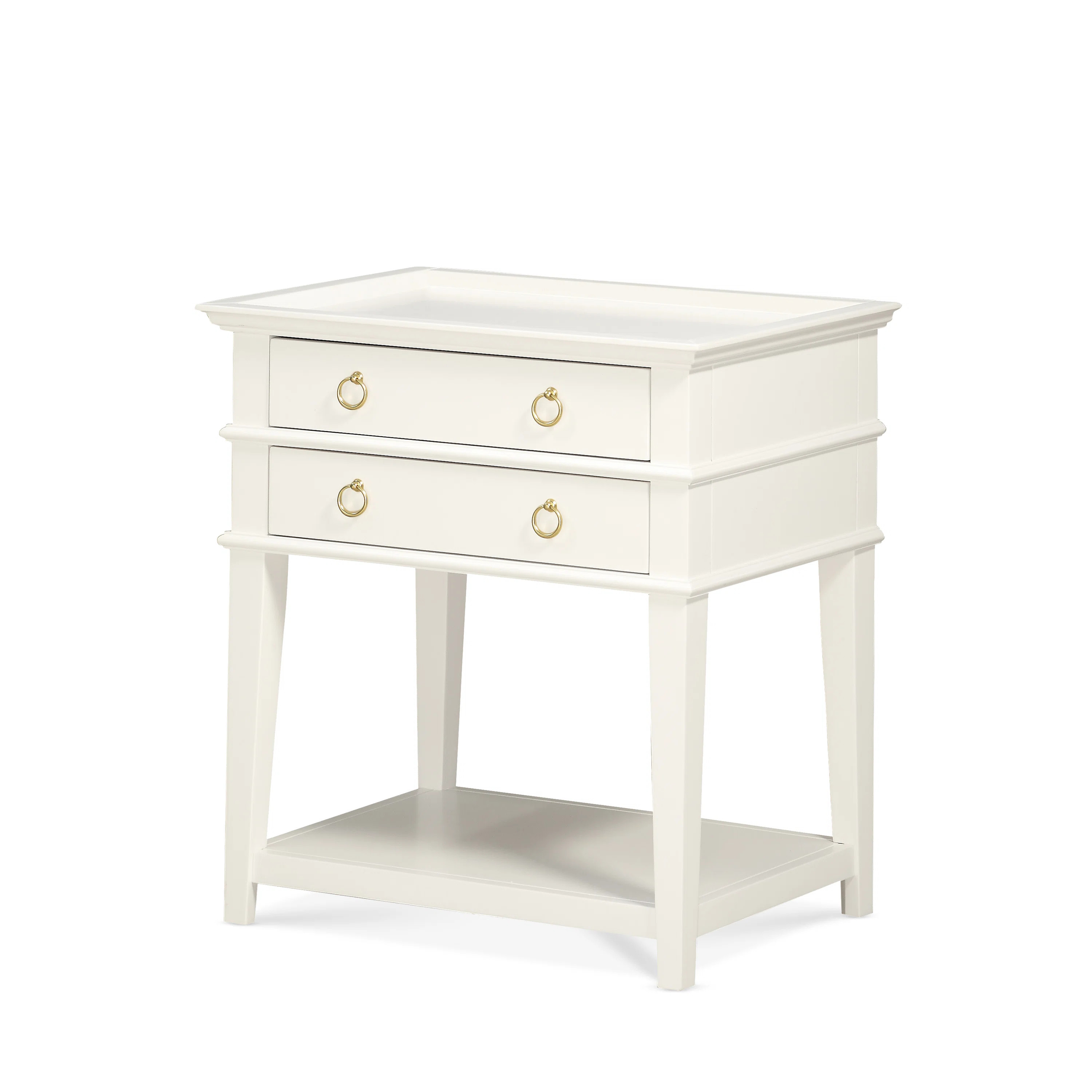 Alcott Hill® Damarye 2 - Drawer Nightstand in White & Reviews | Wayfair | Wayfair North America