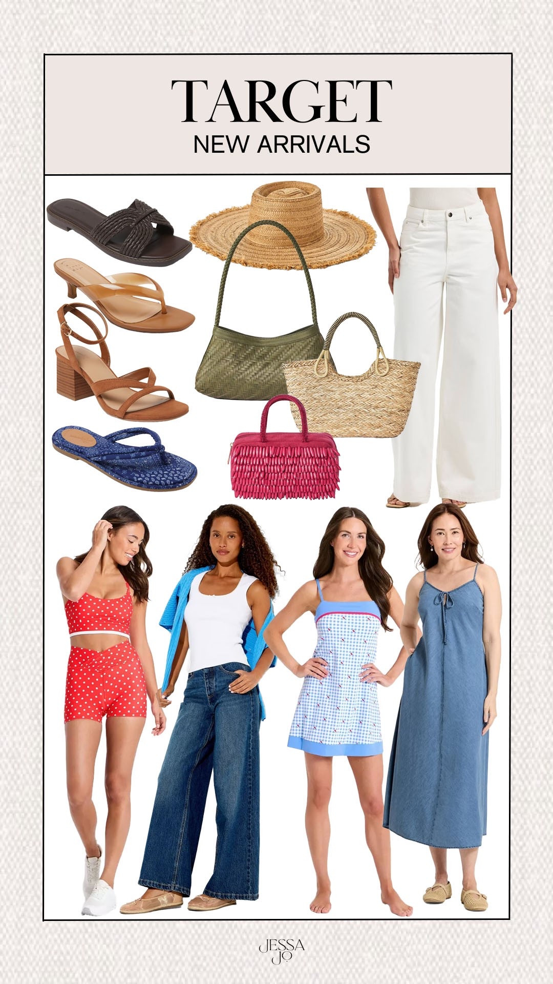 Target new arrivals. Target fashion. Target summer style. Target summer dress. Target white jeans. Target summer handbag. Target summer sandals.

#LTKootd #LTKgrwm #LTKSeasonal