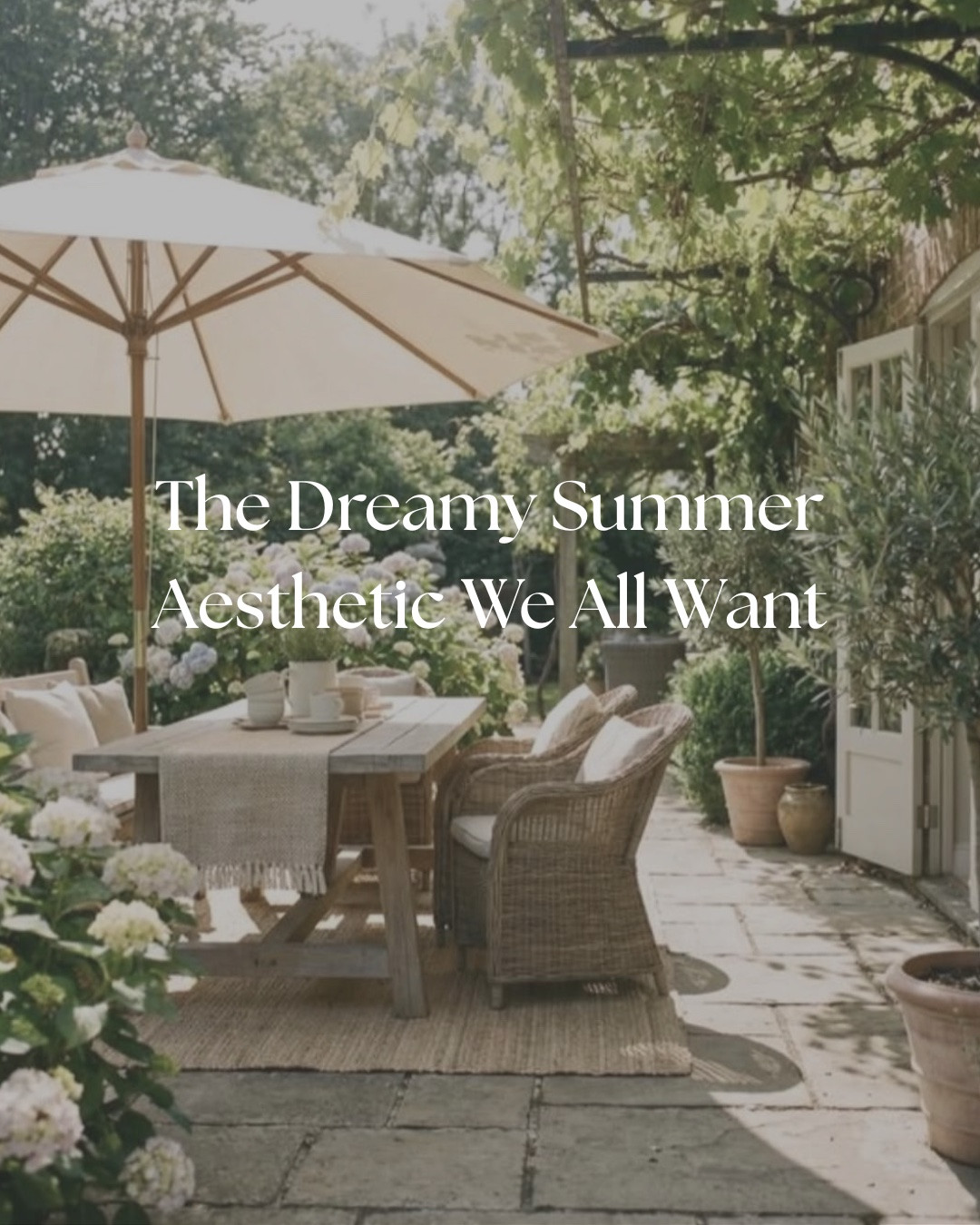 You loved our recent post on our client’s Nancy Meyers home update, so we thought we would show let you know how to bring the Nancy Meyers magic outside 🤍 think climbing roses, herringbone brick, and a front door that makes you want to move in before you even step through it.

For the entry, we leaned into that “welcome home” feeling — layered lanterns, a boxwood hedge trimmed just so, and a vintage-inspired door knocker that does all the talking. It’s the kind of entrance that makes you slow down before you even get inside.

Then the backyard! This is where the magic really happens; a bistro table set for two, string lights strung overhead, and enough greenery to make you forget you’re in the city. It’s giving long dinners, good wine, and conversations that go way past midnight.

We creating something that goes from “nice house” to “someone’s living their best life here” — that’s the Nancy Meyers effect ✨

#LTKootd #LTKHome #LTKSeasonal