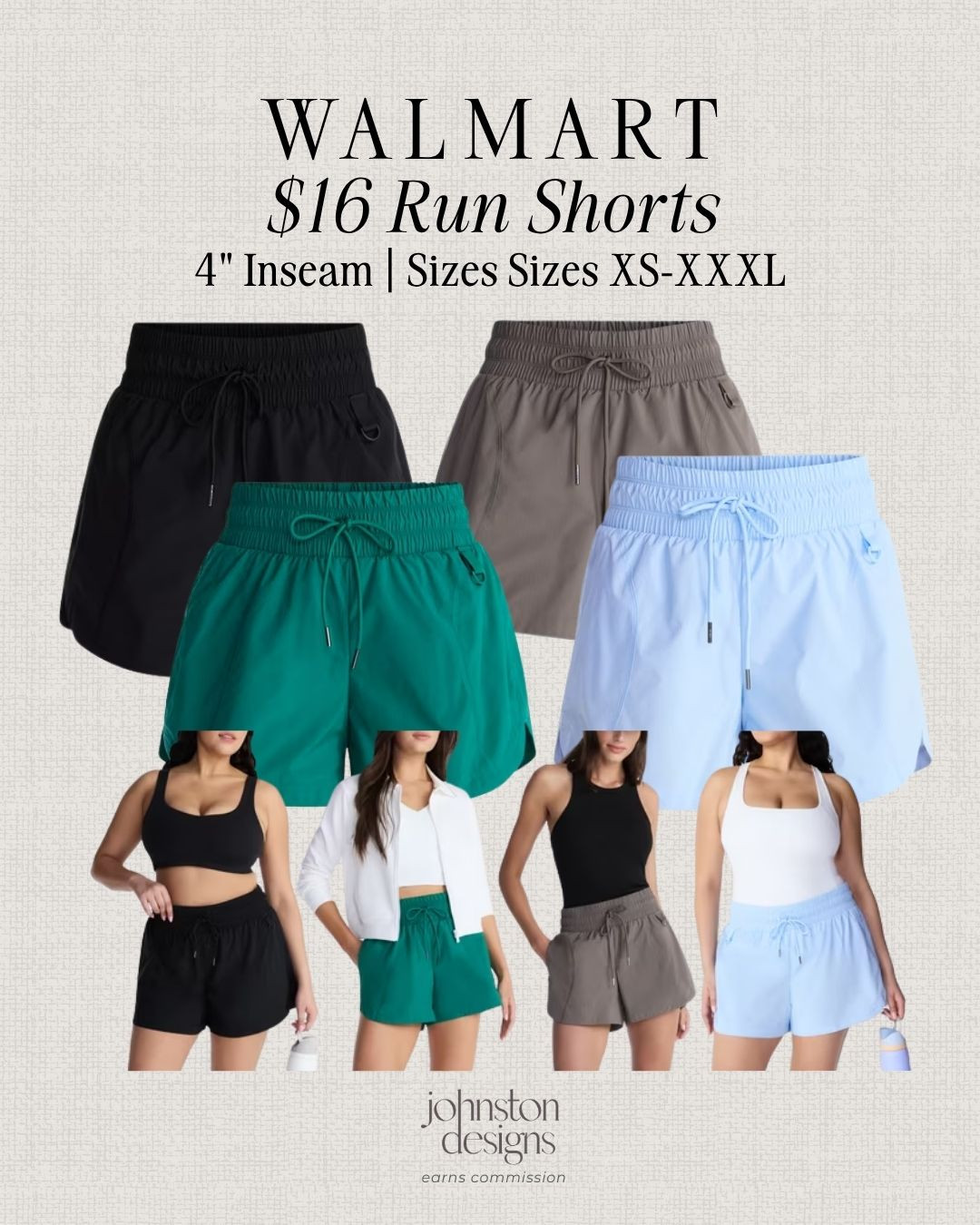 Walmart run shorts for an easy activewear look that works for walks, workouts and everyday errands. Love the lightweight fit, pretty color options and comfy 4" inseam. 🏃‍♀️

Walmart run shorts, activewear shorts, workout shorts, 4 inch inseam, athletic shorts, walking outfit, gym outfit, summer activewear, casual shorts, comfy fit, everyday errands, affordable finds, fitness outfit, warm weather, athleisure style 

 #LTKootd #LTKfitnessgoals #LTKActive