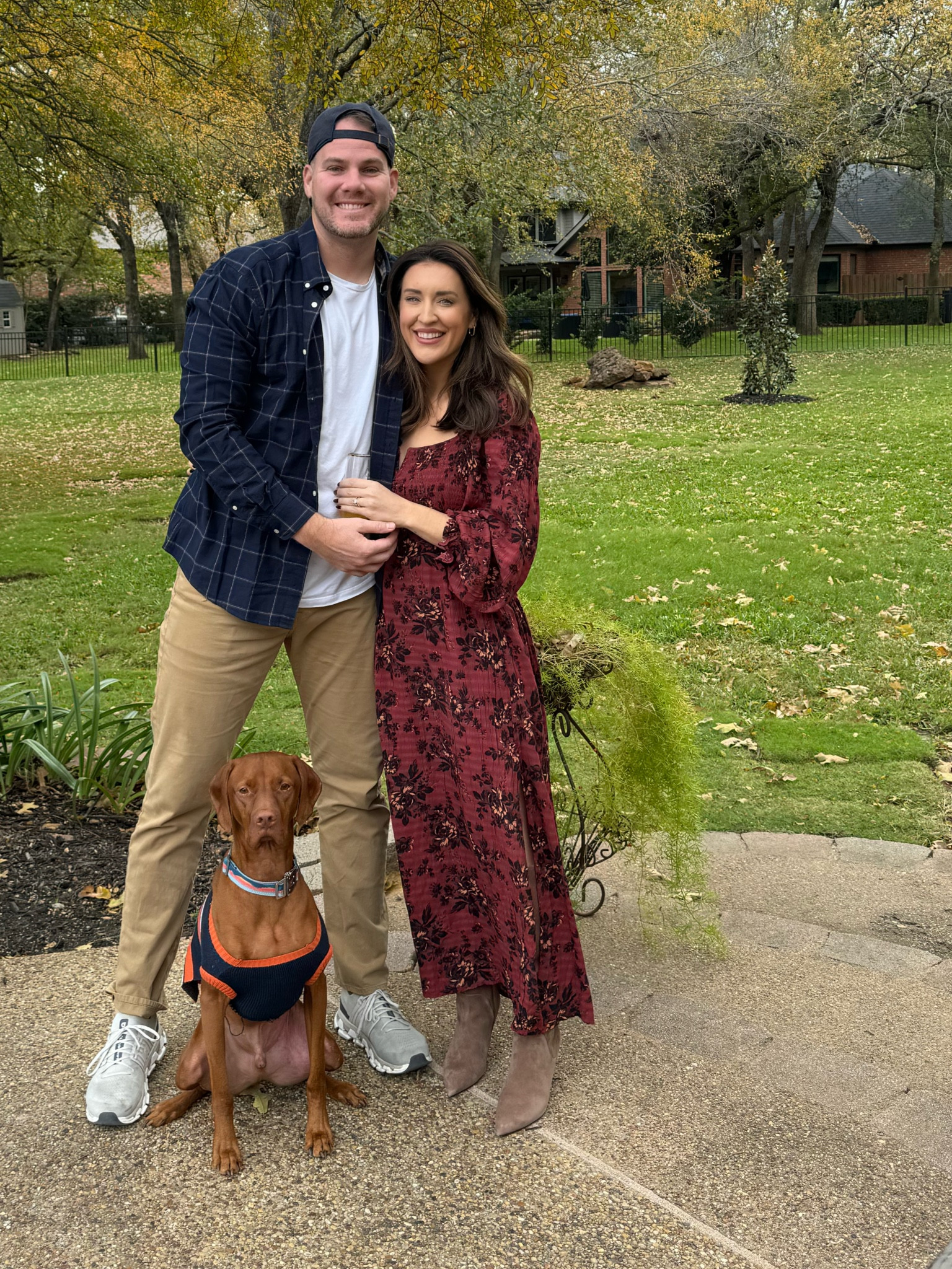 Thanksgiving outfits - my dress is on sale!! Mr. Chic’s outfit is completely from TJ Maxx including his favorite style of AG jeans 

#LTKCyberWeek #LTKFamily #LTKMens