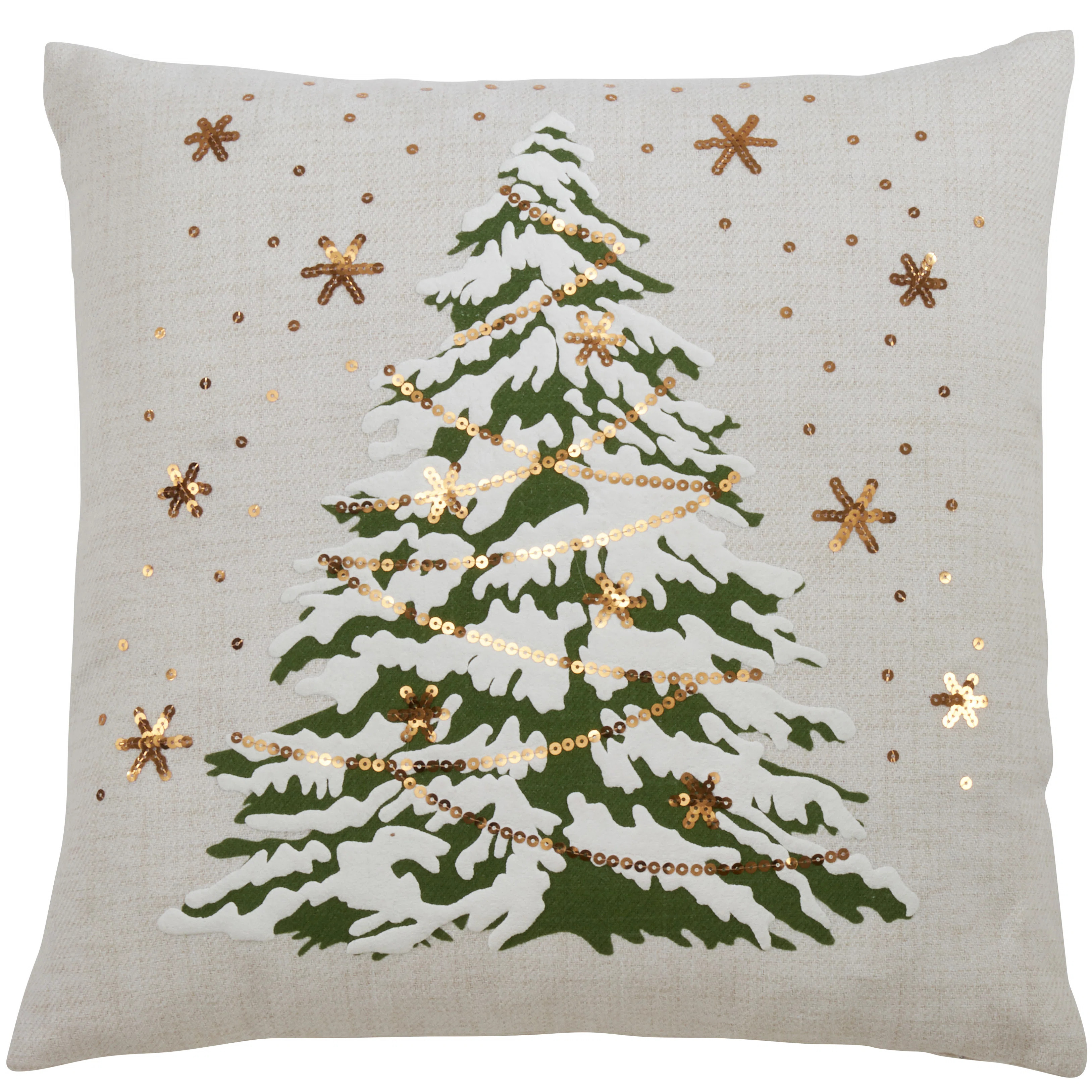 Christmas Tree Sequined Pillow Cover | Wayfair North America