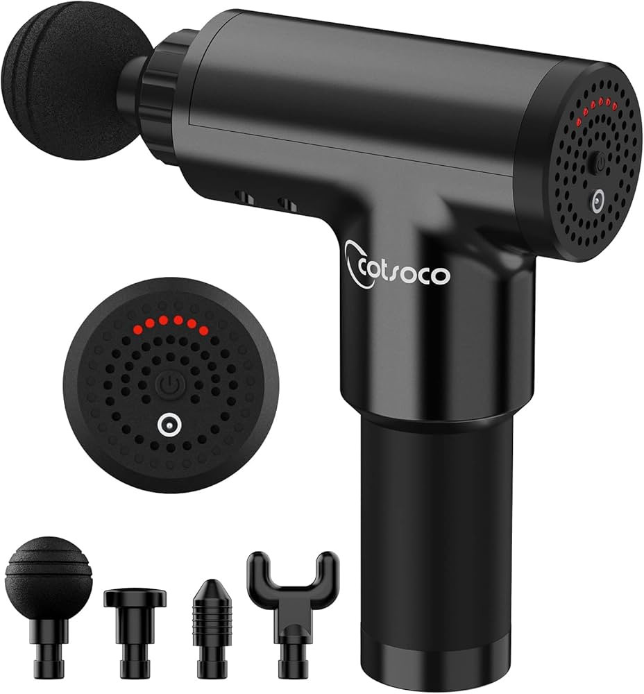 Massage Gun Deep Tissue, Cotsoco Percussion Muscle Massager for Athletes, Super Quiet Portable Ha... | Amazon (US)
