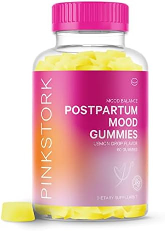 Pink Stork Postpartum Mood Gummies: Postpartum Recovery + Hormone Balance for Women, Postnatal Vitam | Amazon (US)