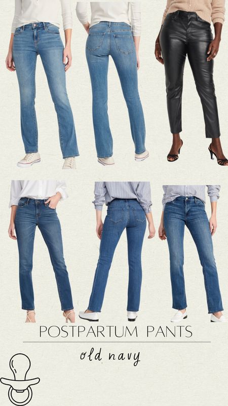 Pants for postpartum | jeans and leather at an affordable price | old navy jeans | 

#LTKsalealert #LTKunder50 #LTKcurves