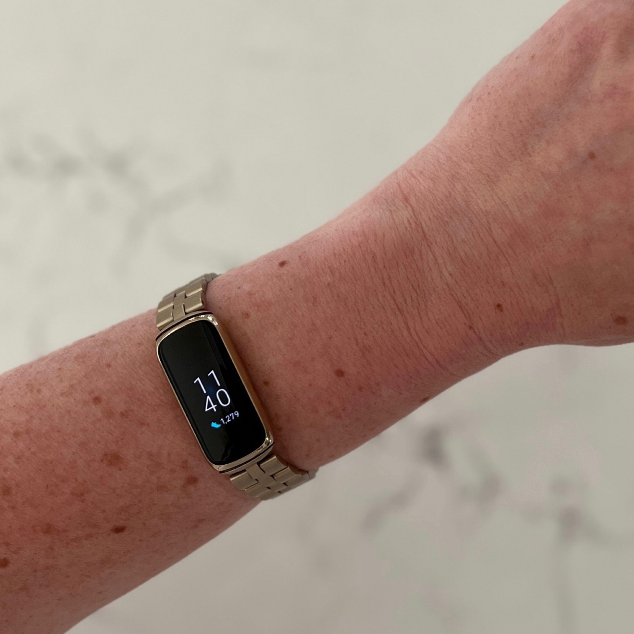 While I love the idea of an Apple Watch, I just don’t care for the large square watch face. I prefer a more dainty silhouette that has the potential to be able to blend in with my jewelry! I love the FitBit Luxe because it’s a lot more aligned with how I like to wear / use my fitness tracker and I found the perfect watch-style band to pair with it on Amazon!

#LTKfitness