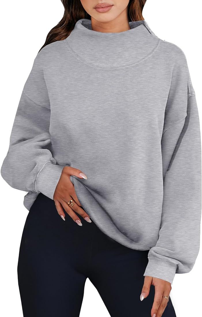 ANRABESS Womens Oversized Sweatshirts Turtleneck Pullover Long Sleeve Hoodies Tops Fall Outfits 2... | Amazon (US)