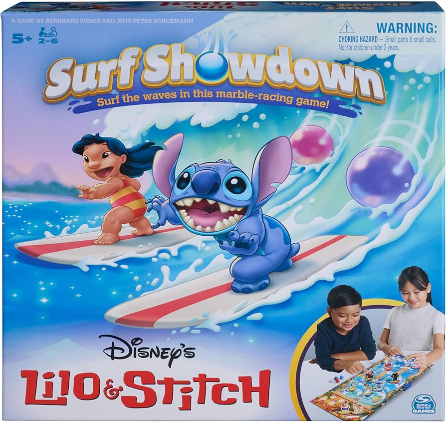 Spin Master Games, Disney’s Lilo & Stitch Surf Showdown, Marble Game, Stitch Girl Gifts, Easy A... | Amazon (US)