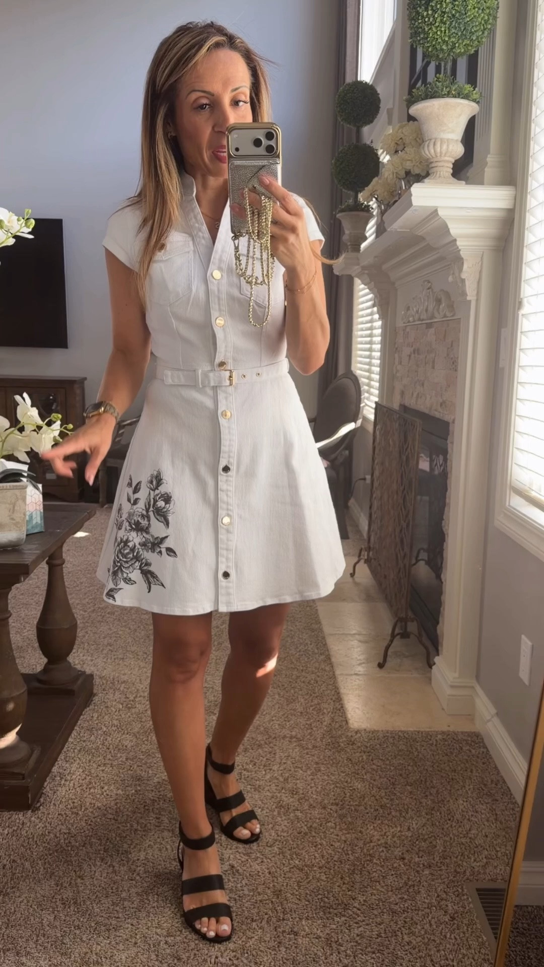 White Jean dress perfection …

#LTKootd #LTKSaleAlert #LTKOver40