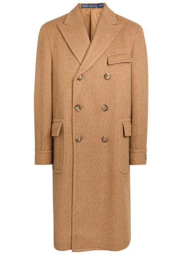 Double-breasted camel hair coat | Harvey Nichols