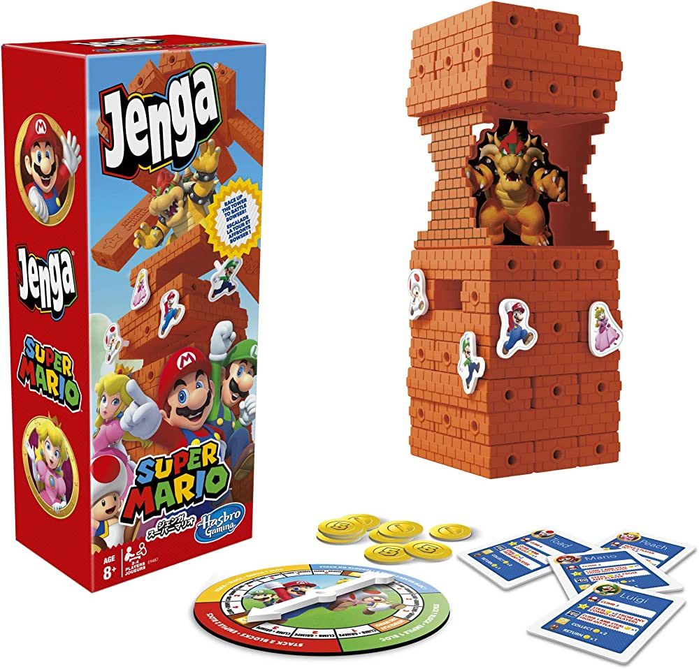 Jenga: Super Mario Edition Game, Block Stacking Tower Game for Super Mario Fans, Ages 8 and Up (A... | Amazon (US)
