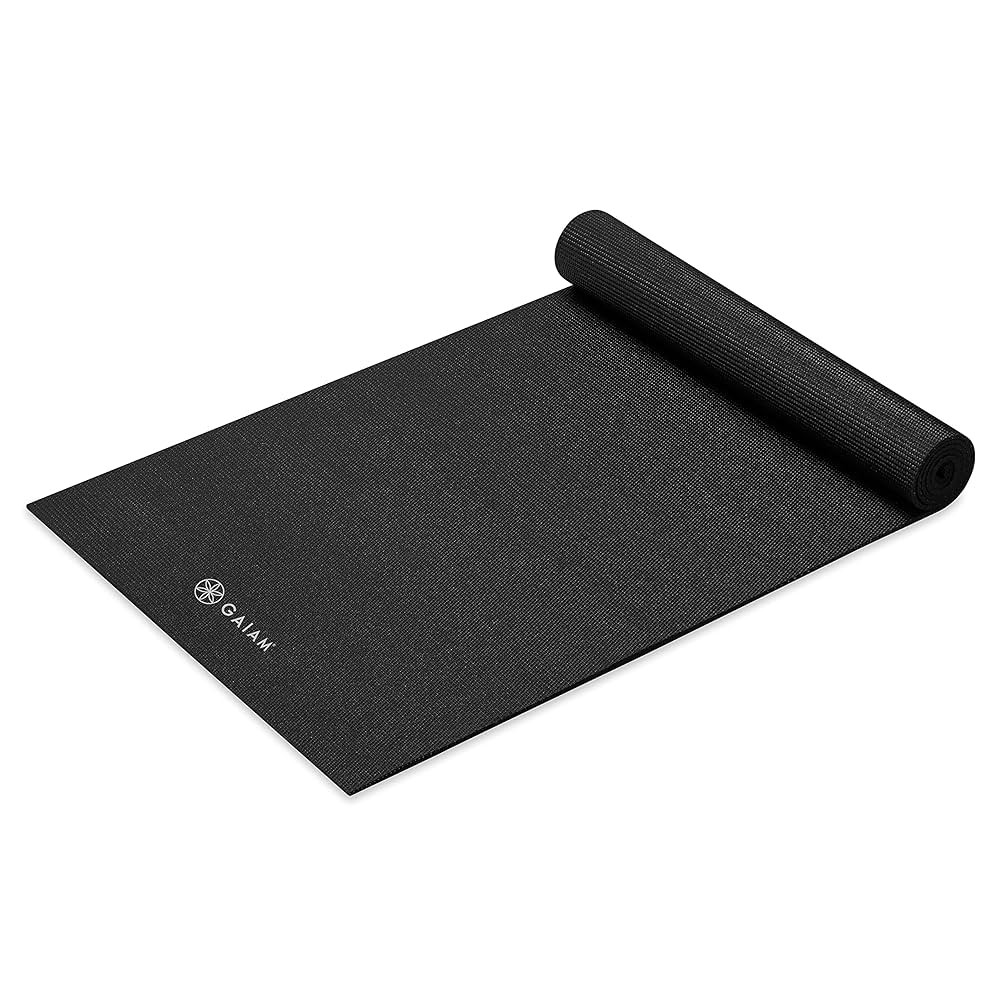 Gaiam Yoga Mat - Premium 5mm Solid Thick Non Slip Exercise & Fitness Mat for All Types of Yoga, P... | Amazon (US)