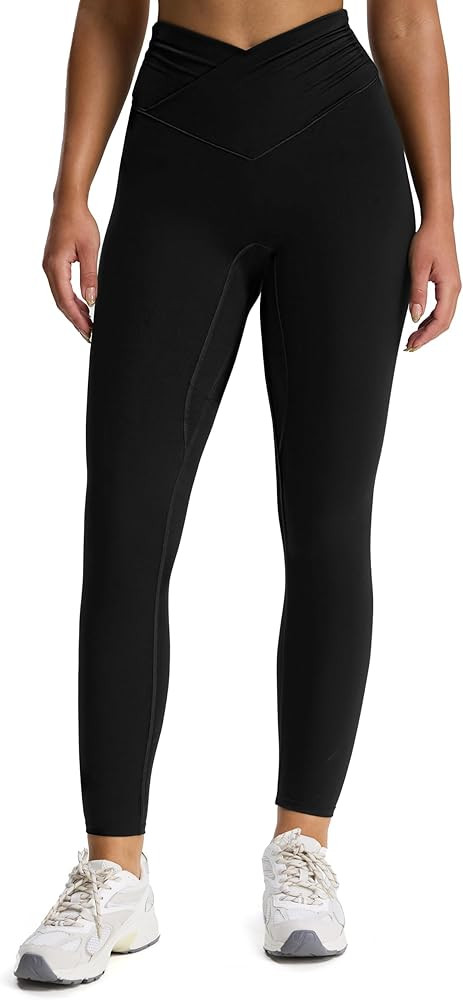 Aoxjox High Waisted Yoga Pants for Women Hidden Scrunch Cross-Waist Buttery Soft Crossover Workou... | Amazon (US)