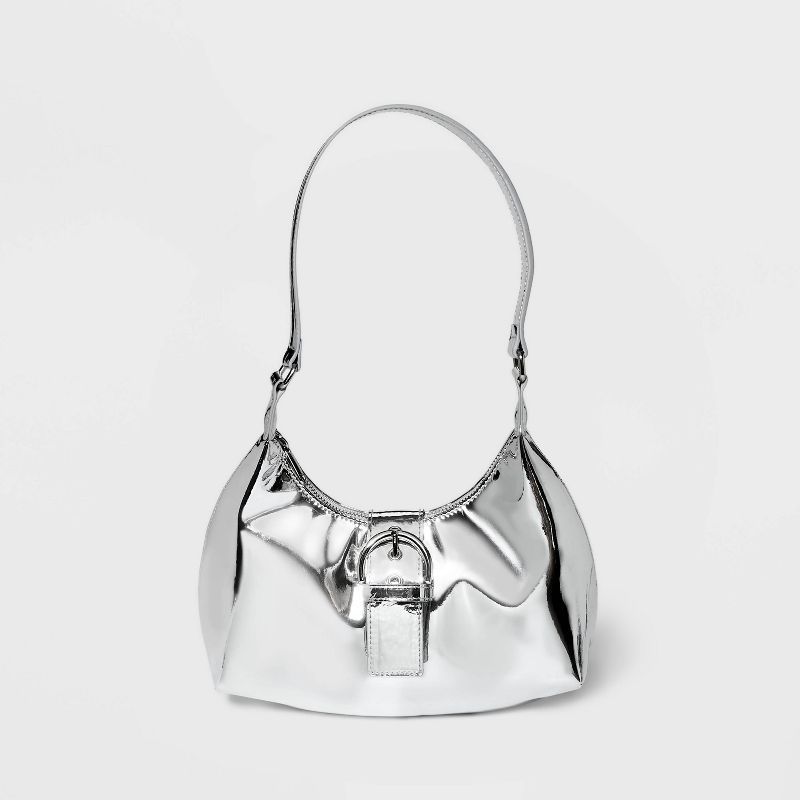 Scoop Shoulder Crossbody Bag - Wild Fable™ Silver | Target
