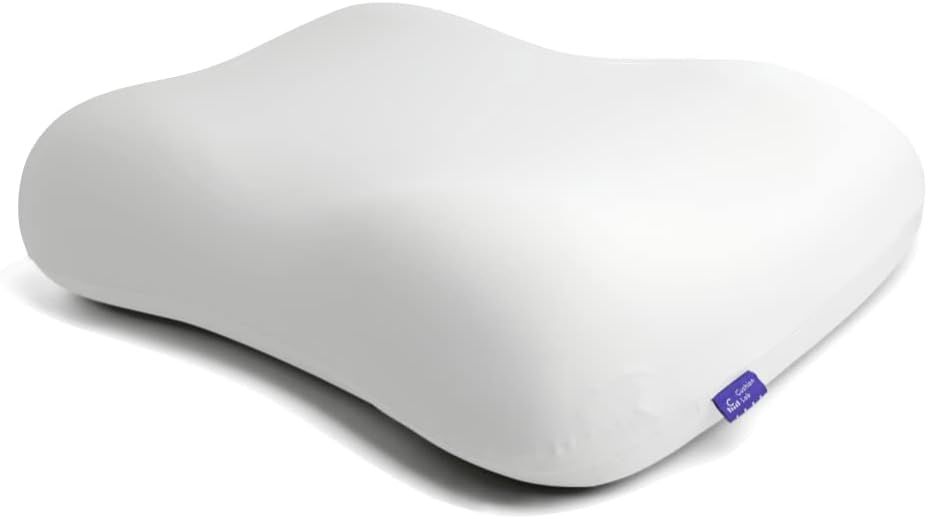 Cushion Lab Deep Sleep Pillow, Patented Ergonomic Contour Design for Side & Back Sleepers, Orthop... | Amazon (US)