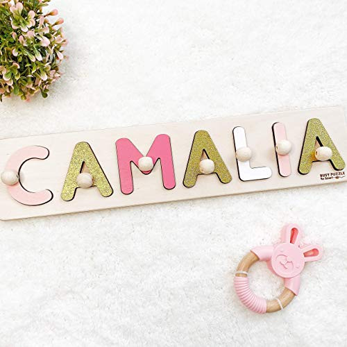 Name Puzzle - Wood Name Puzzle - Kids Name Puzzle - Personalized Name Puzzle - Todlers toy - Name... | Amazon (US)