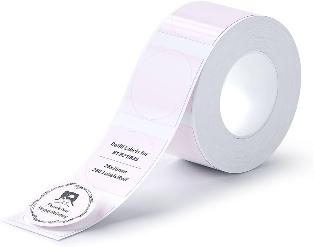 NIIMBOT Labels for B21/B1/B3S/K3 Label Printer, Thermal Stickers 1'' x 1''(26x26mm), Waterproof, ... | Amazon (US)